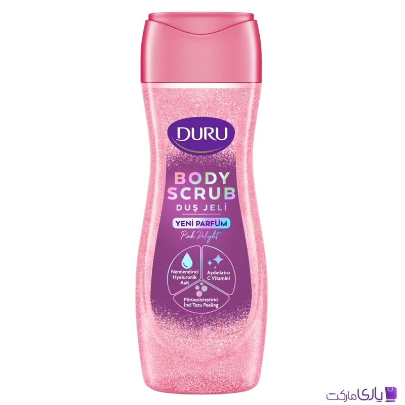 شامپو و اسکراب بدن شاین دار دورو مدل Pink Delight