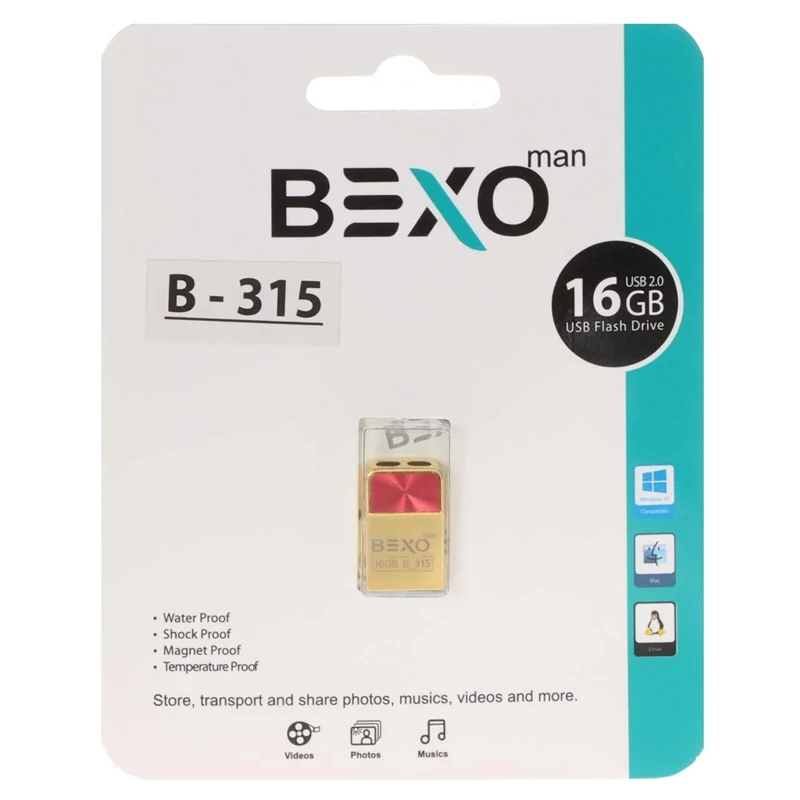 فلش 32GB USB2 BEXO B-315 طلایی