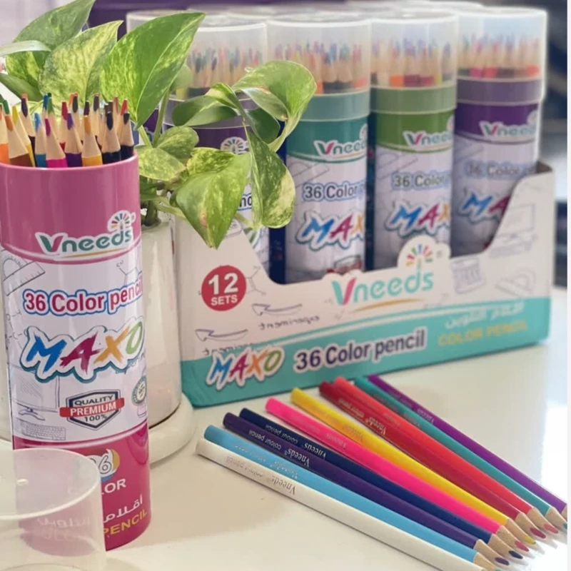 مداد رنگ 36 رنگ لوله ای ونیدز vneeds