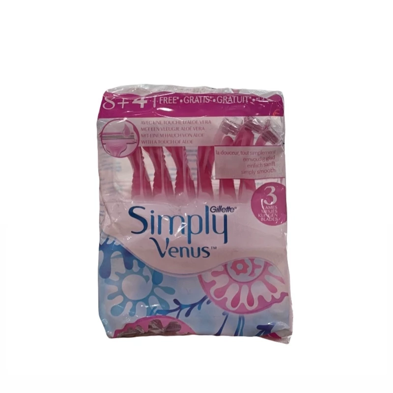 خود تراش ژیلت مدل Simply venus بسته 5 عددی