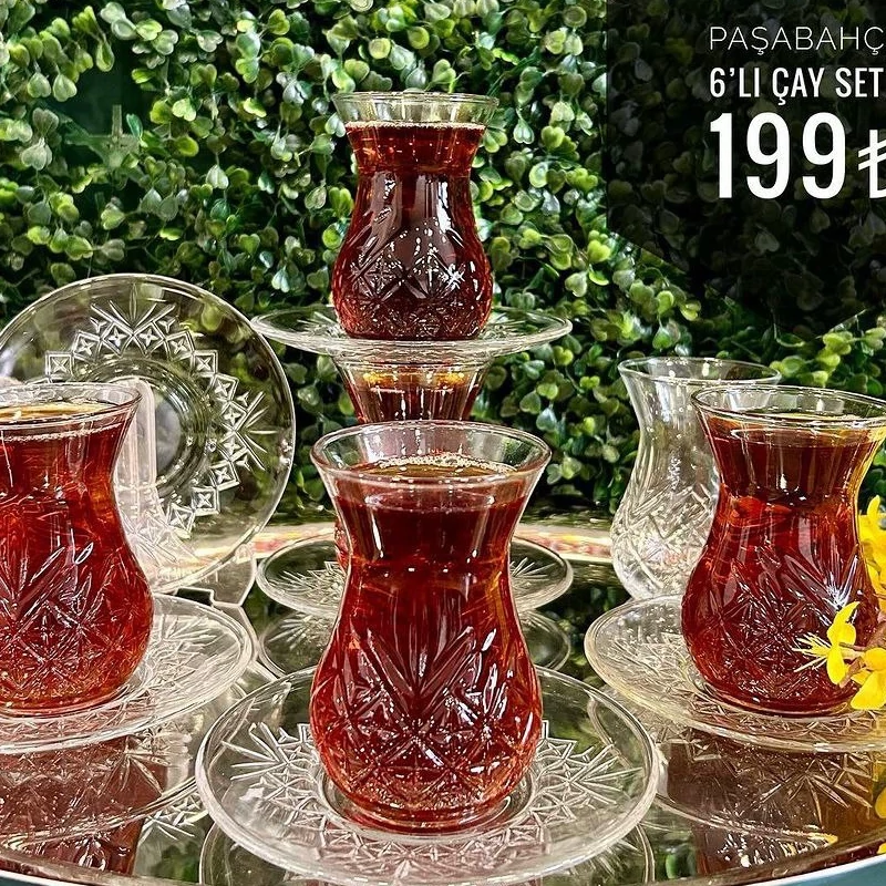 استکان و نعلبکی پاشاباغچه مدل تایملس کد 96992