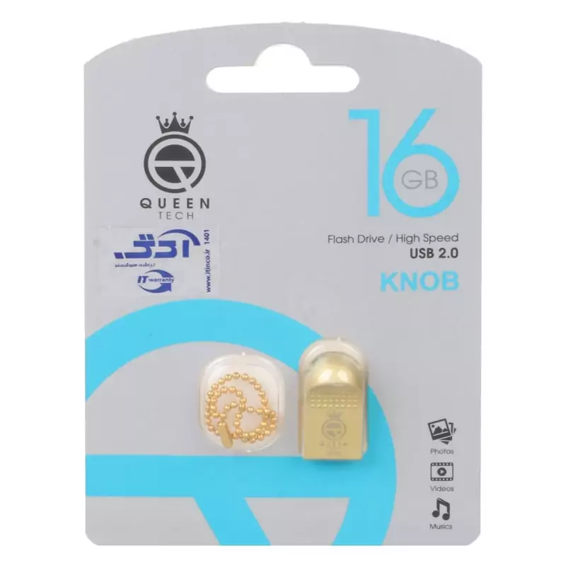 فلش 64GB USB2 Queen Noble مشکی