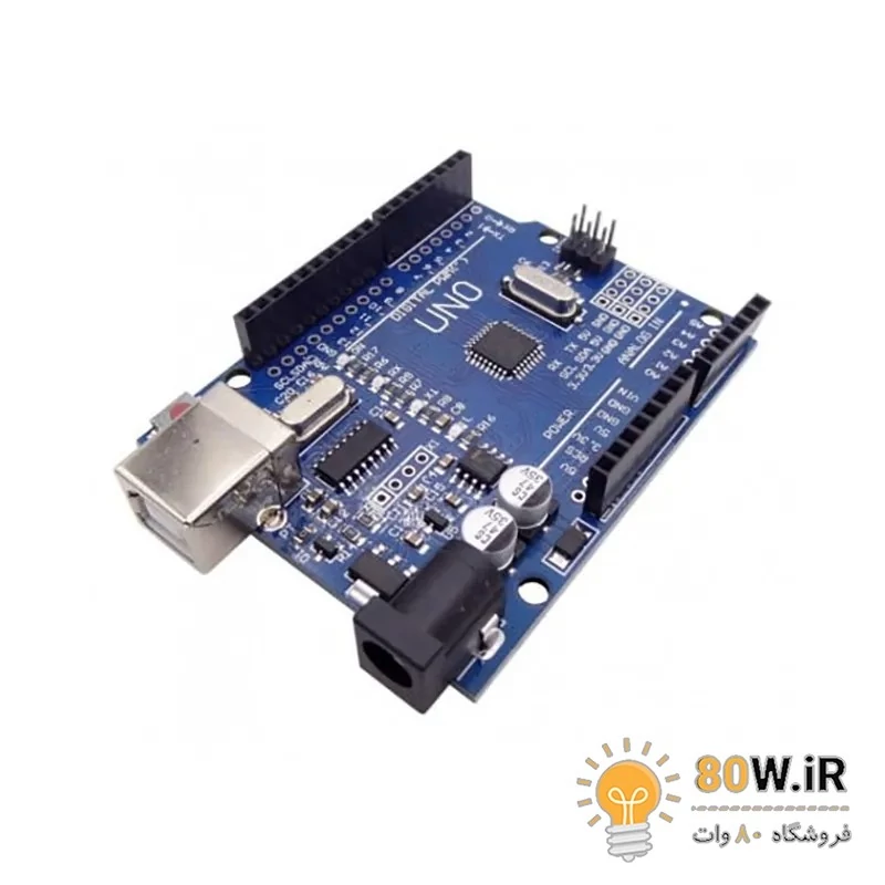 برد آردوینو UNO R3 ATmega328P-SMD به عنوان یک میکروکنترلر