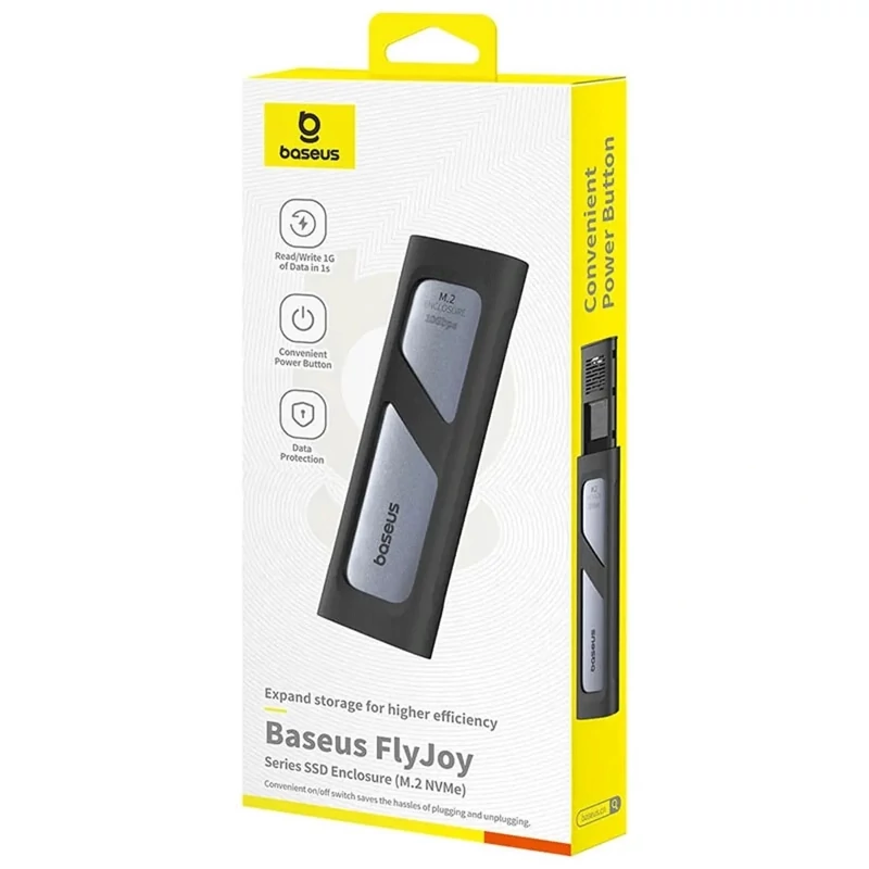 باکس هارد SSD M.2 NVMe بیسوس FlyJoy USB-C