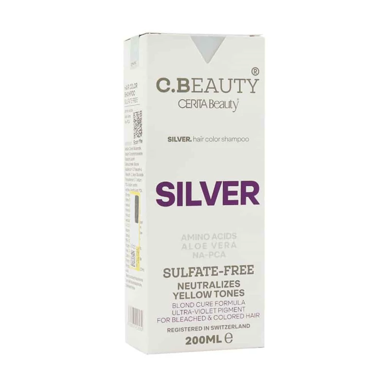 شامپو رنگساژ سریتا بیوتی silver فاقد سولفات حجم 200 میل