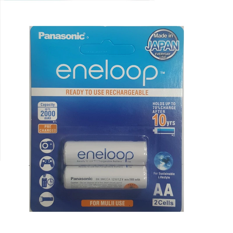باتری قلمی قابل شارژ پاناسونیک مدل Eneloop BK-3MCCE4BT بسته 4 عددی
