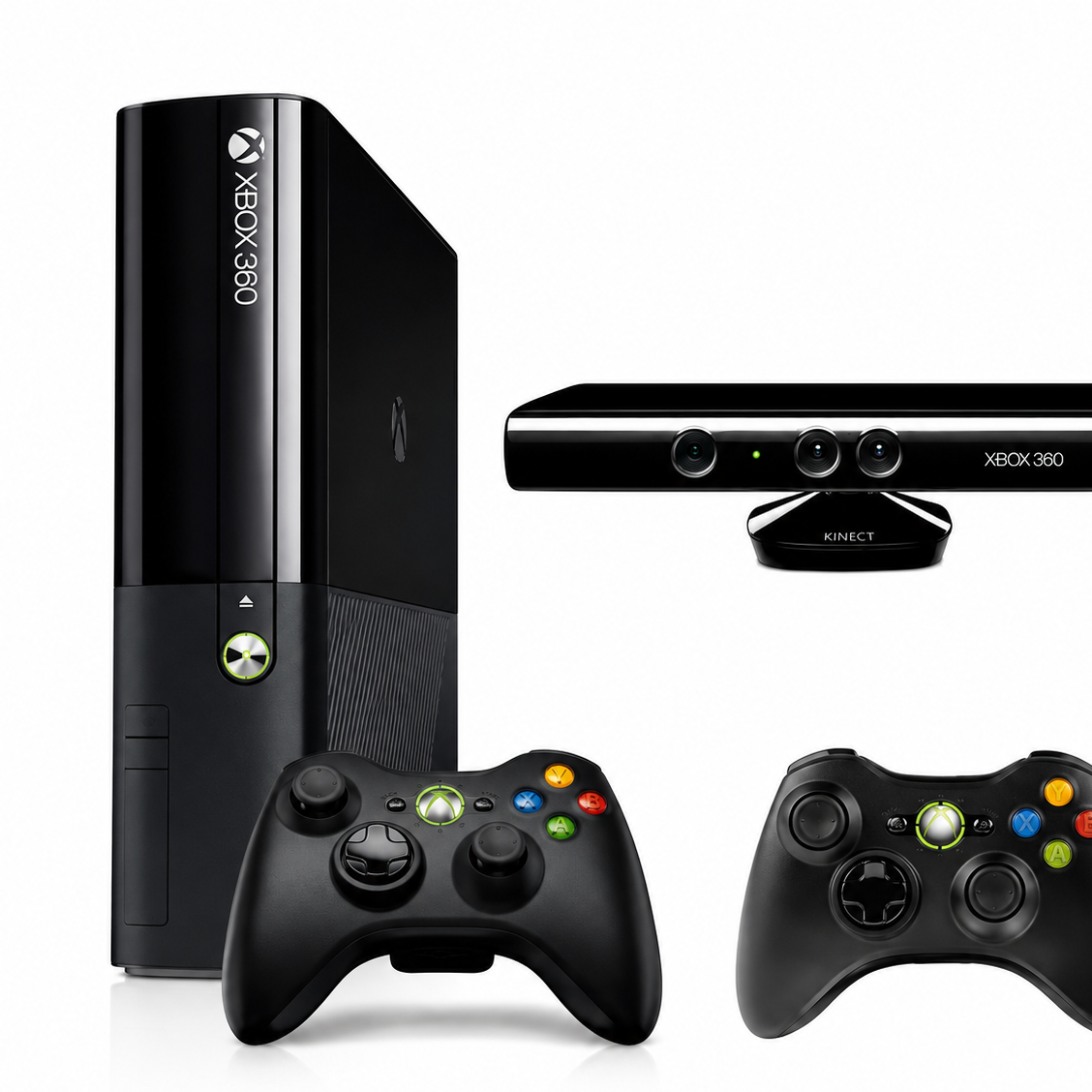 ایکس باکس 360 سوپر اسلیم دو دسته با بازی همراه با کینکت Xbox360 super slim ریفر جیتگ شده