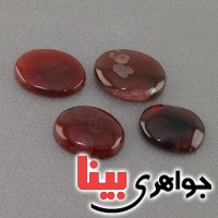 نگین انگشتر عقیق یمنی جگری قدیمی چهار عددی کد18984
