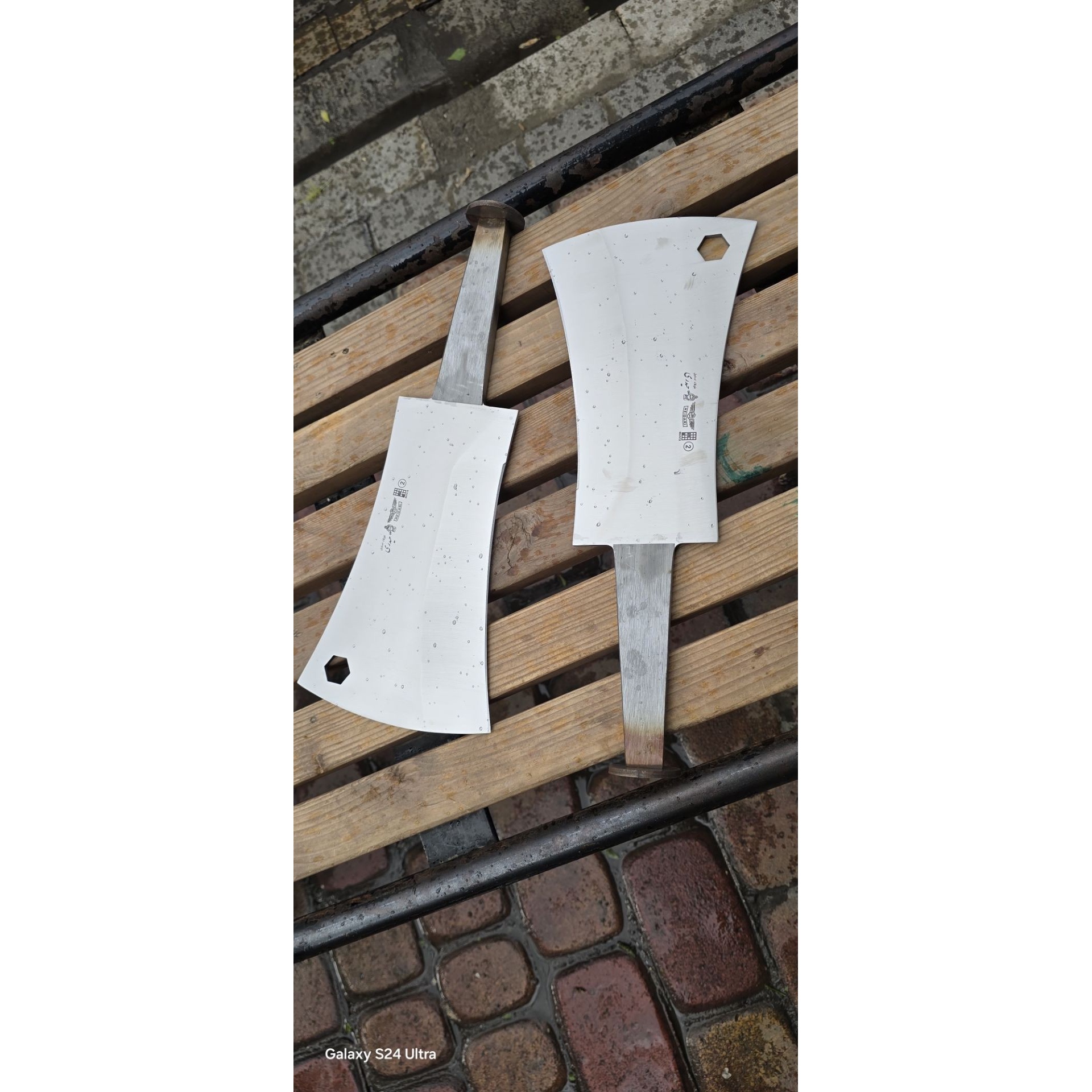 ساطور دوطرفه استیل حیدری سایز2 مدل 1