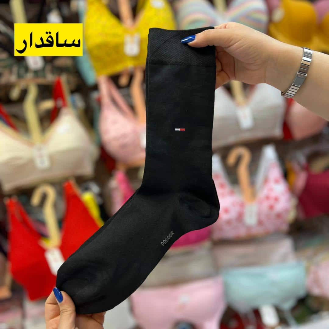 جین 6 عددی جوراب مردانه مشکی اعلا