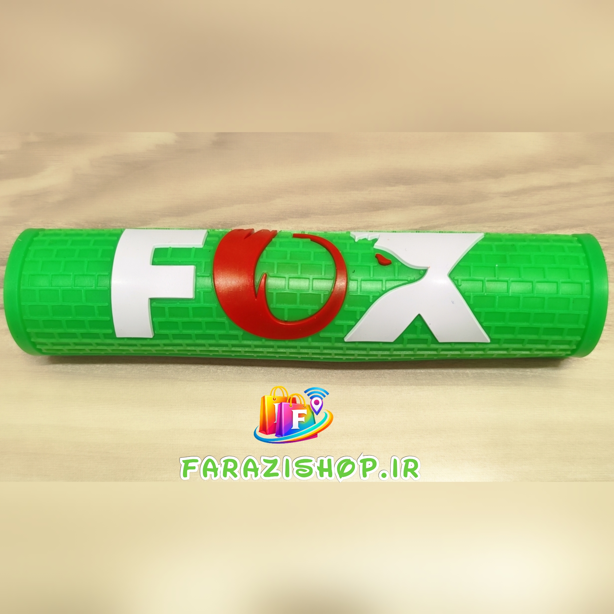 ابر میل فرمان سیلیکونی موتور سیکلت رنگ سبزFOX W