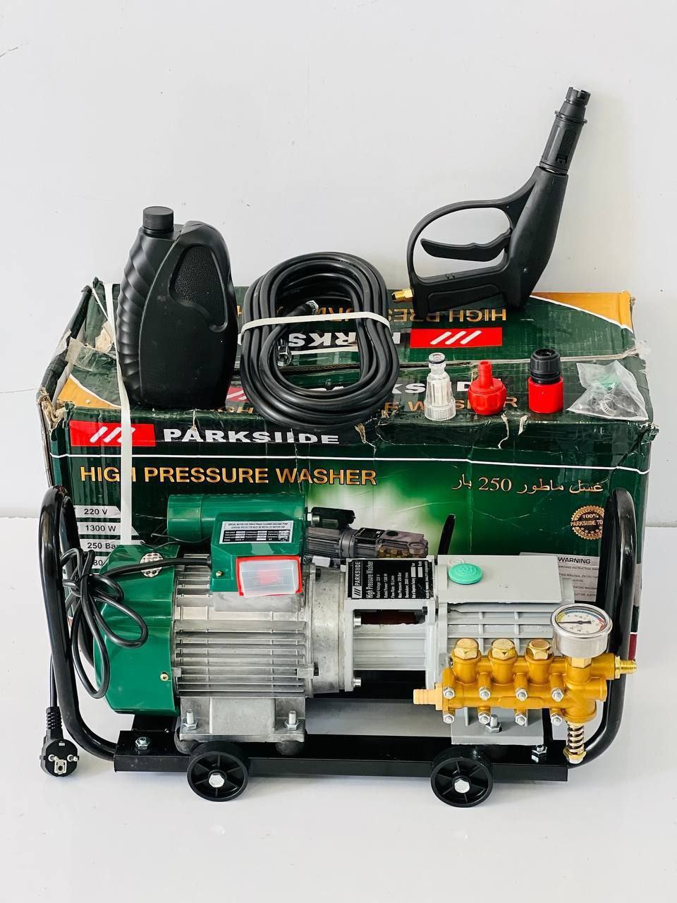 کارواش تمام صنعتی پارکساید 1300وات 250بار مدل 1300w
