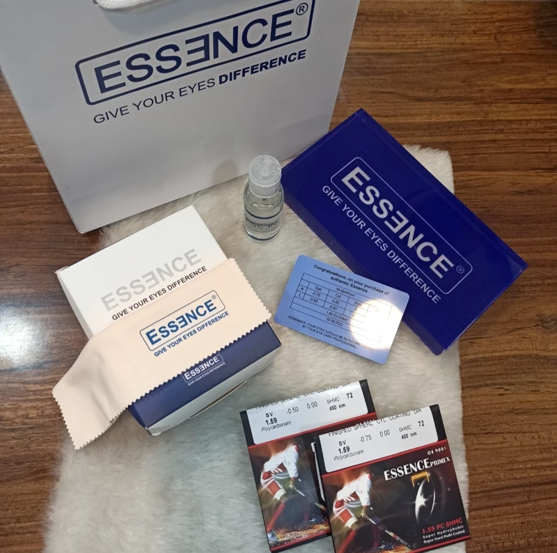 عدسی پلی کربنات نشکن فشرده 1.59 مناسب برای فریمهای بدون دور(ریملس)
