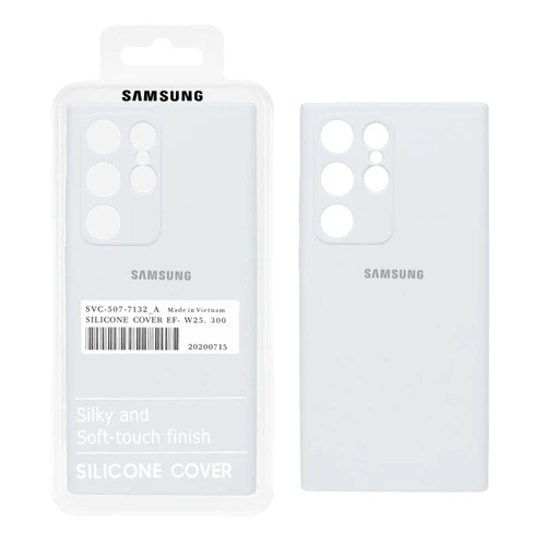 قاب گوشی سیلیکونی پاک کنی اورجینال ضدلکه Samsung A05 - آبی کبریتی