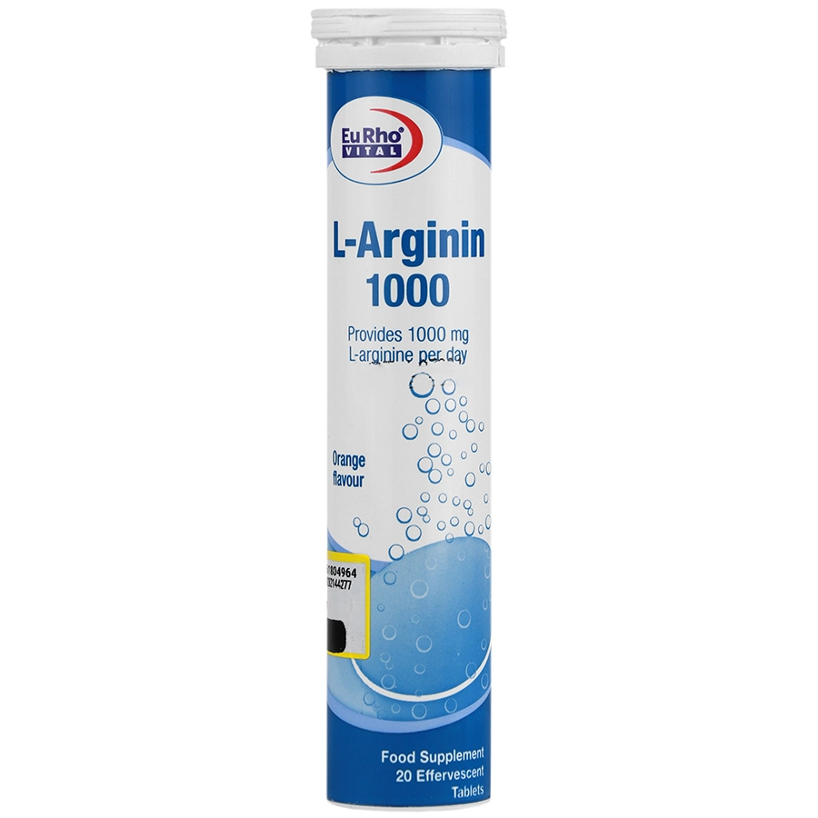 قرص جوشان ال آرژنین 1000 میلی گرم پرتقال یوروویتال 20 عددی