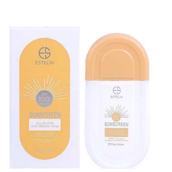 کرم ضدآفتاب استلین (Estelin)مدل رنگی مات SPF 100