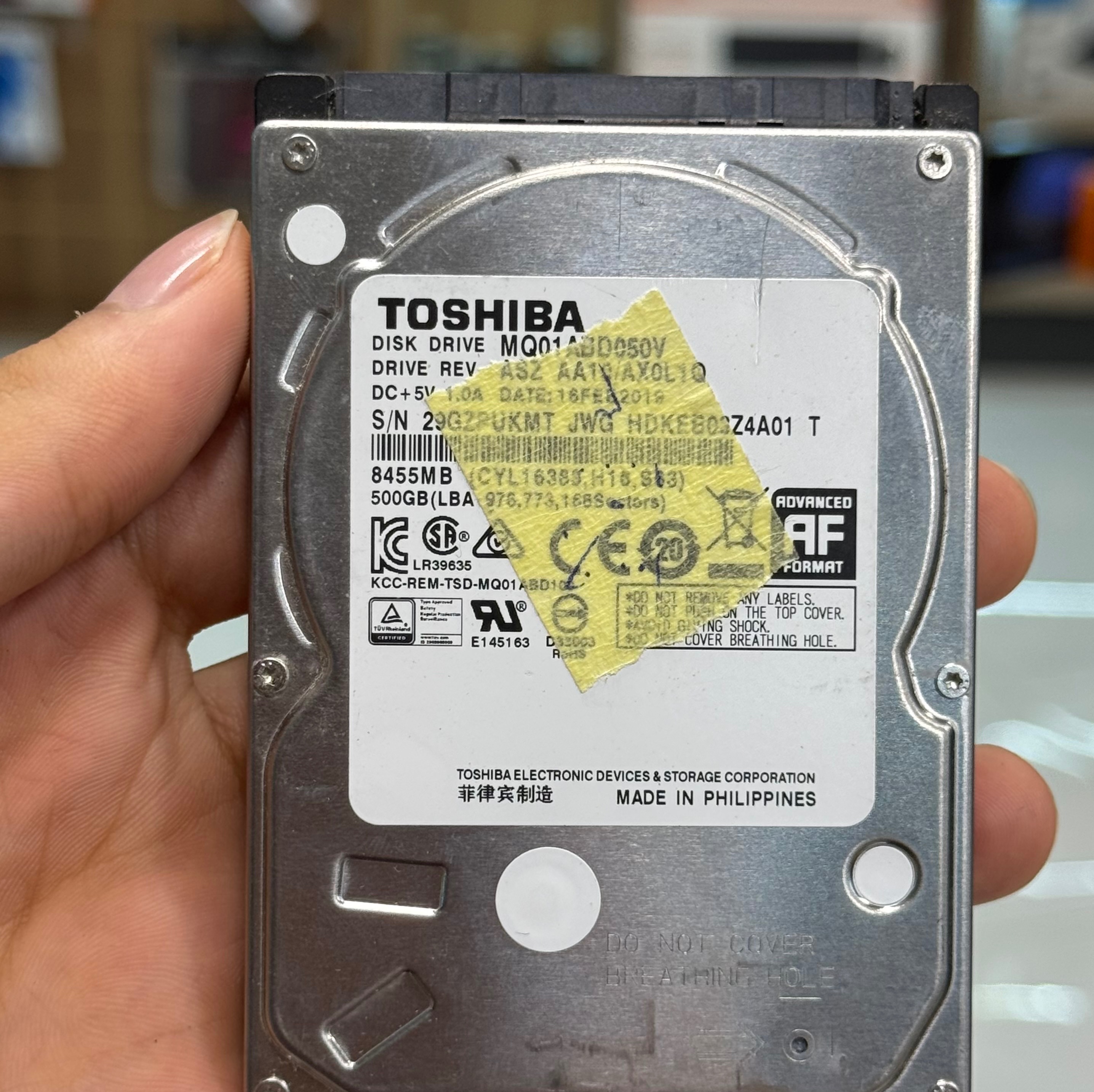 هارد 500GB اینترنال برند TOSHIBA 