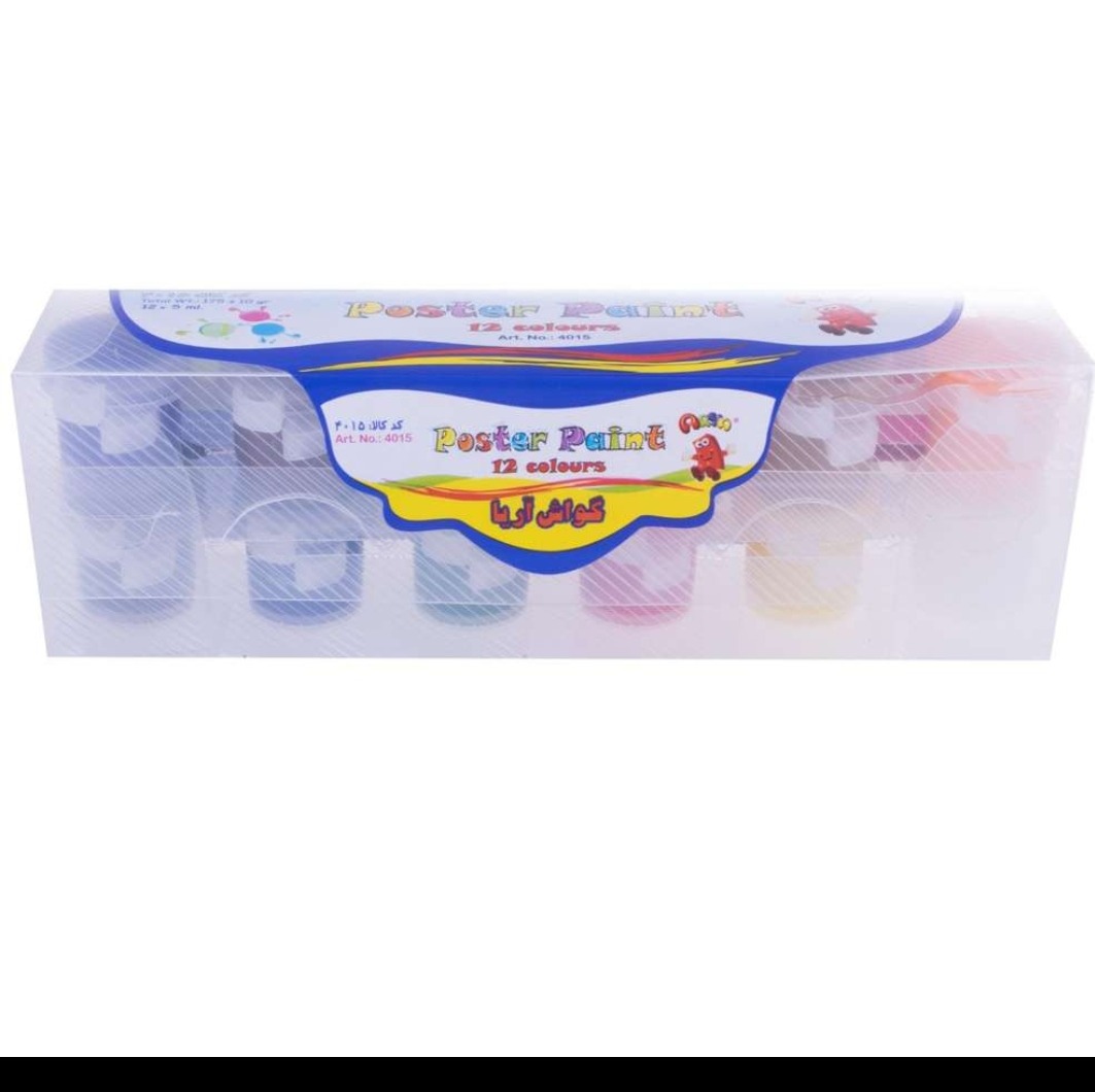 گواش 12رنگ آریا