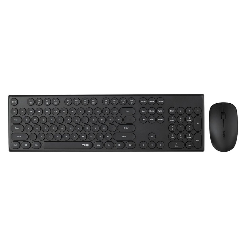 کیبورد و موس بی سیم رپو مدل X260، سوییچ ممبران، Full-Size