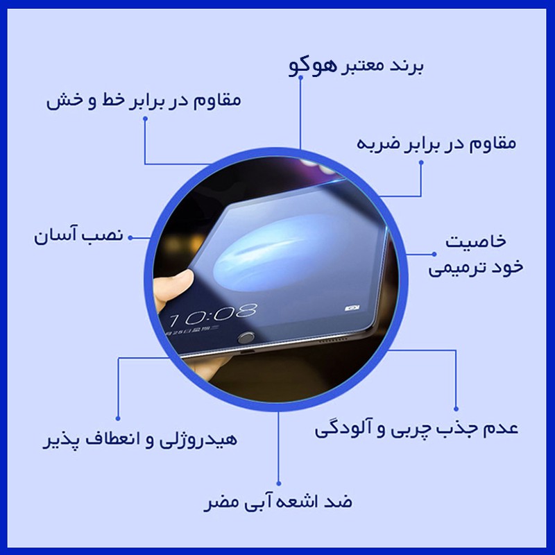 محافظ صفحه نمایش ضد اشعه آبی هوکو مدل HyBLU مناسب برای تبلت ایسوس Zenpad 3s 8.0 Z582KL