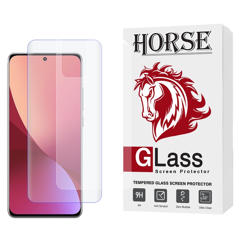 محافظ صفحه نمایش یووی هورس مدل UVNANOMTBH مناسب برای گوشی موبایل شیائومی 12 12S 12X به همراه محافظ پشت گوشی