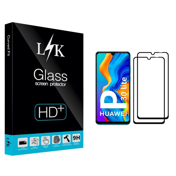 محافظ صفحه نمایش ال کی مدل LITE مناسب برای گوشی موبایل هوآوی P30 lite بسته دو عددی