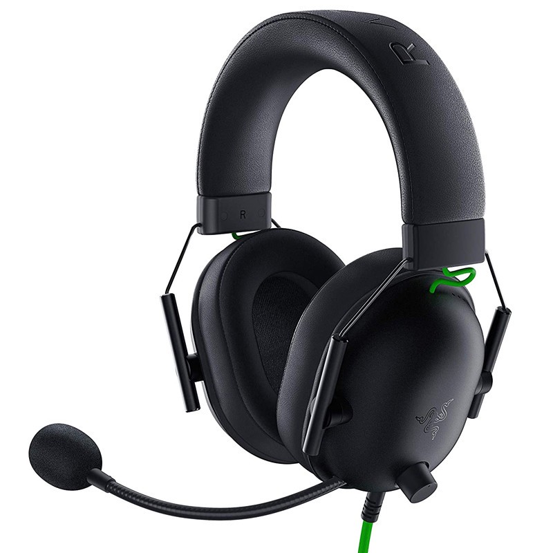 هدست گیمینگ بلوتوثی ریزر مدل BlackShark V2 X با نویز کنسلینگ بدنه، نویز کنسلینگ میکروفون (ENC)، اتصال از طریق جک 3.5 ...