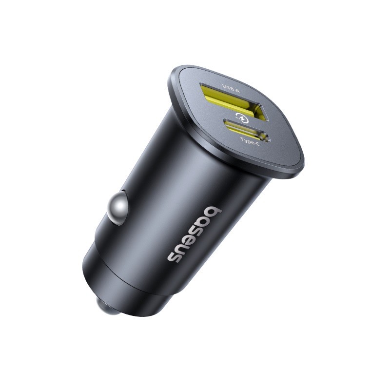 شارژر فندکی 30 وات 2 پورت بیسوس مدل GoTrip BS-C15C1