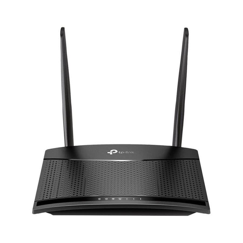 مودم روتر 4G تی پی لینک مدل TL-MR100 با پشتیبانی از شبکه 4.5G، قابلیت اتصال سیم کارت، آنتن خارجی، پورت LAN و WAN، منا...