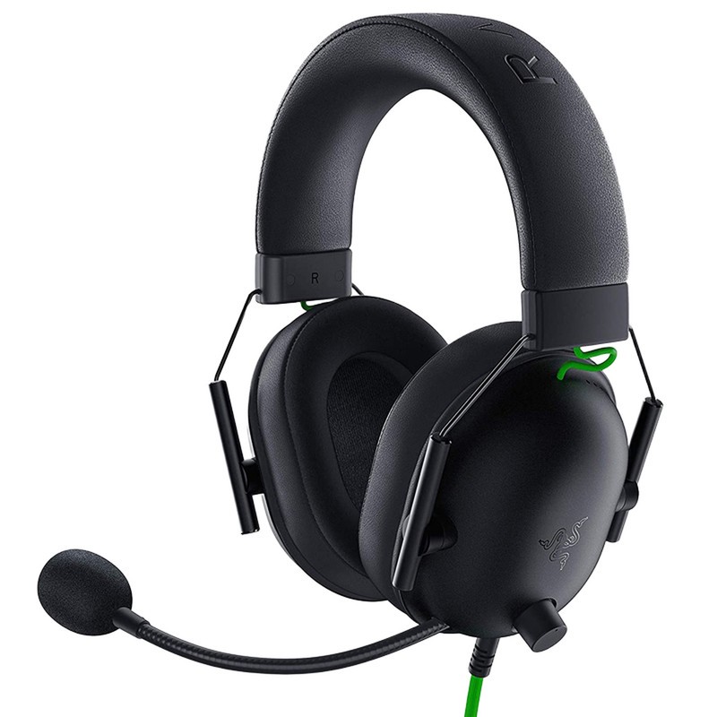هدست گیمینگ بلوتوثی ریزر مدل BlackShark V2 X با نویز کنسلینگ بدنه، نویز کنسلینگ میکروفون (ENC)، اتصال از طریق جک 3.5 ...