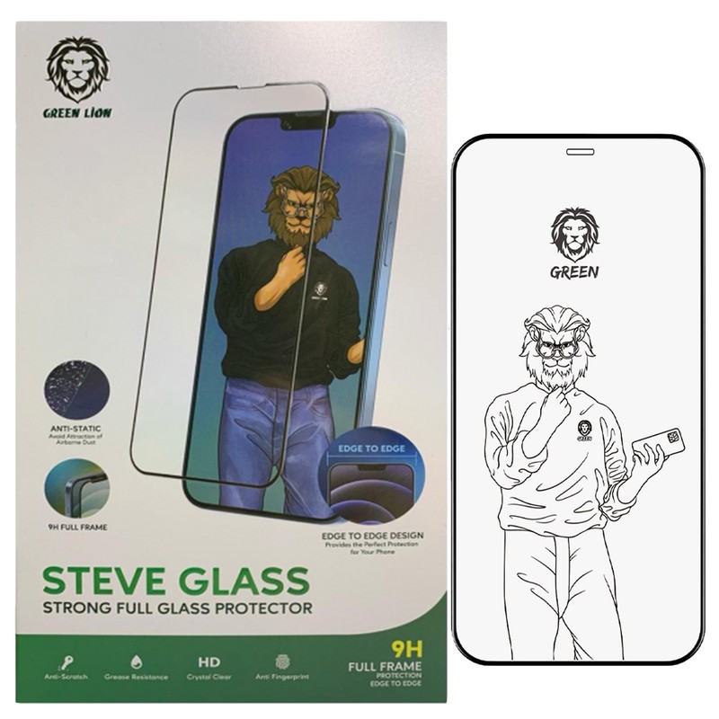 محافظ صفحه نمایش گرین لاین مدل Steve مناسب برای گوشی موبایل اپل iPhone 13 13 Pro