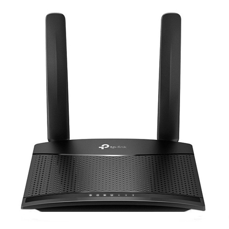 مودم روتر 4G خانگی تی پی لینک مدل TL-MR100 با پشتیبانی شبکه 4G و رابط RJ-45 LAN، منبع تغذیه برق