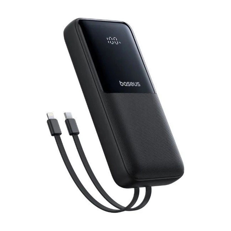 پاوربانک 22 وات بیسوس مدل LIPOW Dual ظرفیت 20000 میلی آمپرساعت به همراه کابل USB-C و لایتنینگ