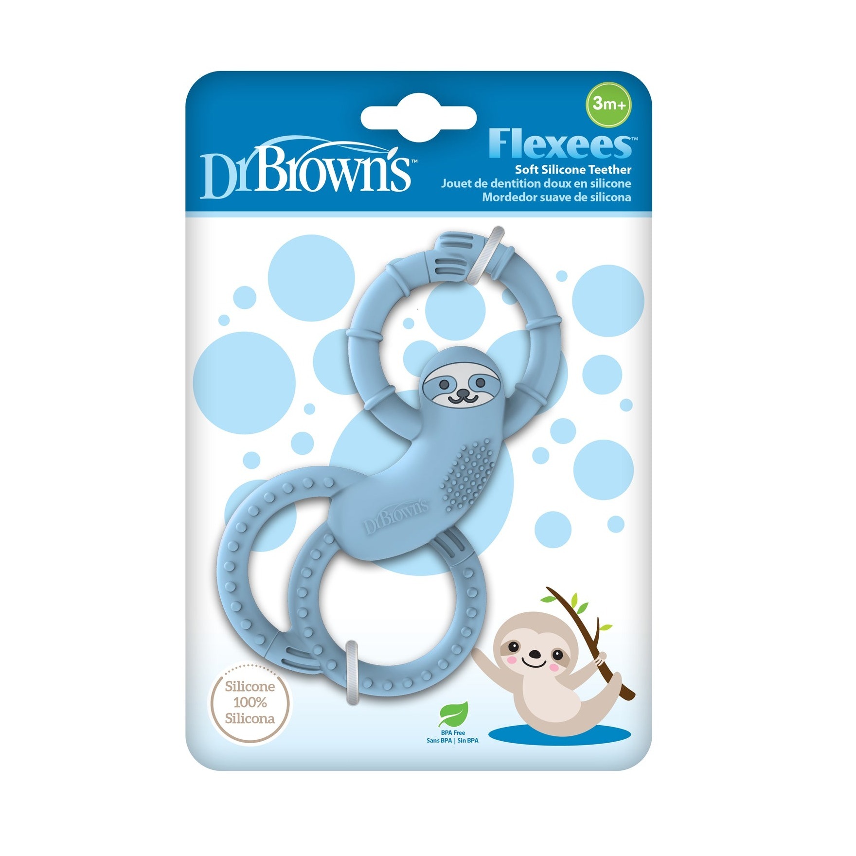 دندانگیر سیلیکونی دکتر براونز Dr Browns تنبل آبی