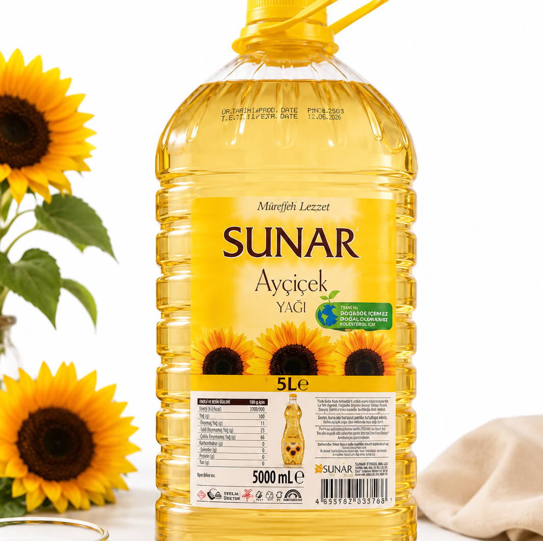 روغن آفتابگردان 5لیتری Sunar
