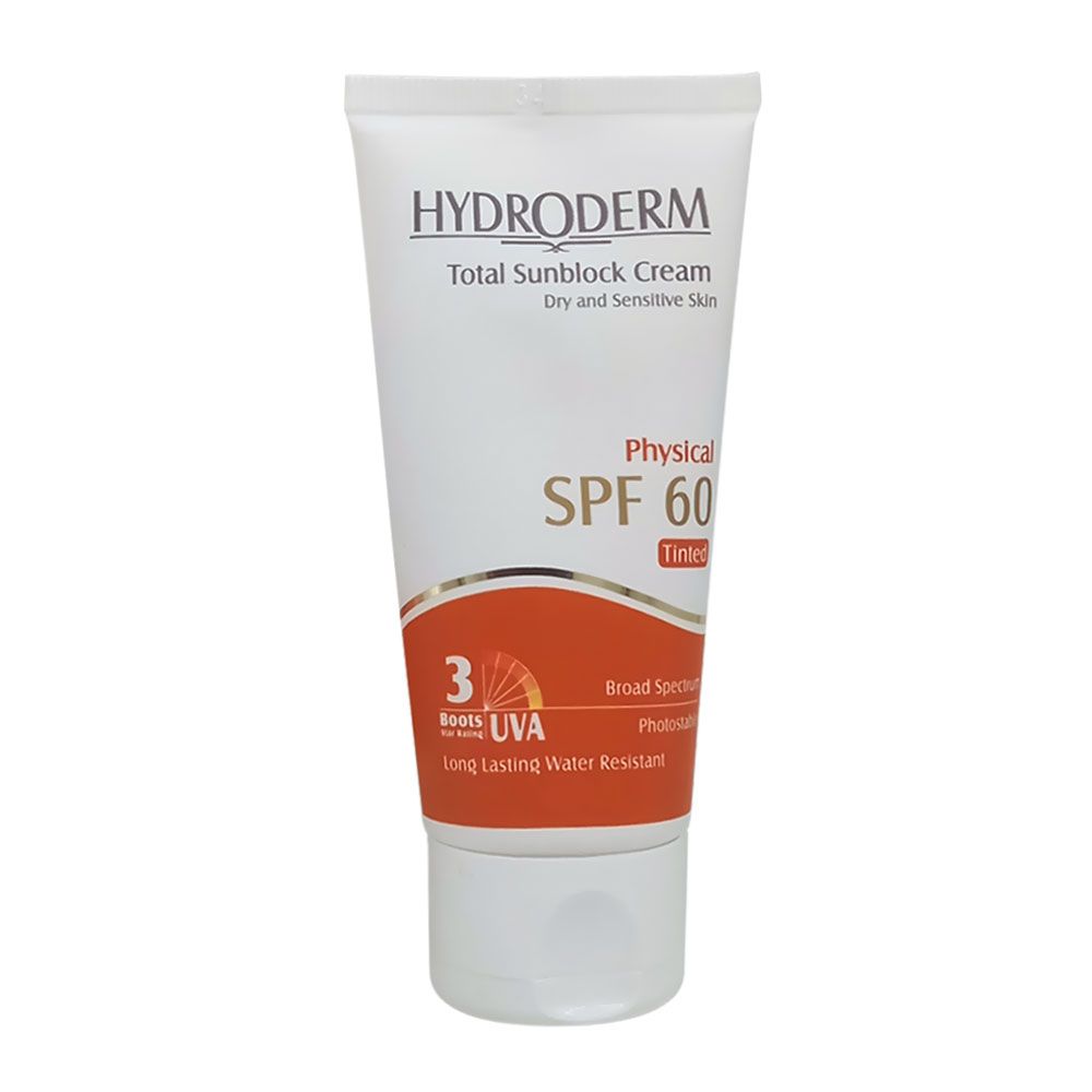 ضد آفتاب فیزیکال رنگی SPF60 هیدرودرم