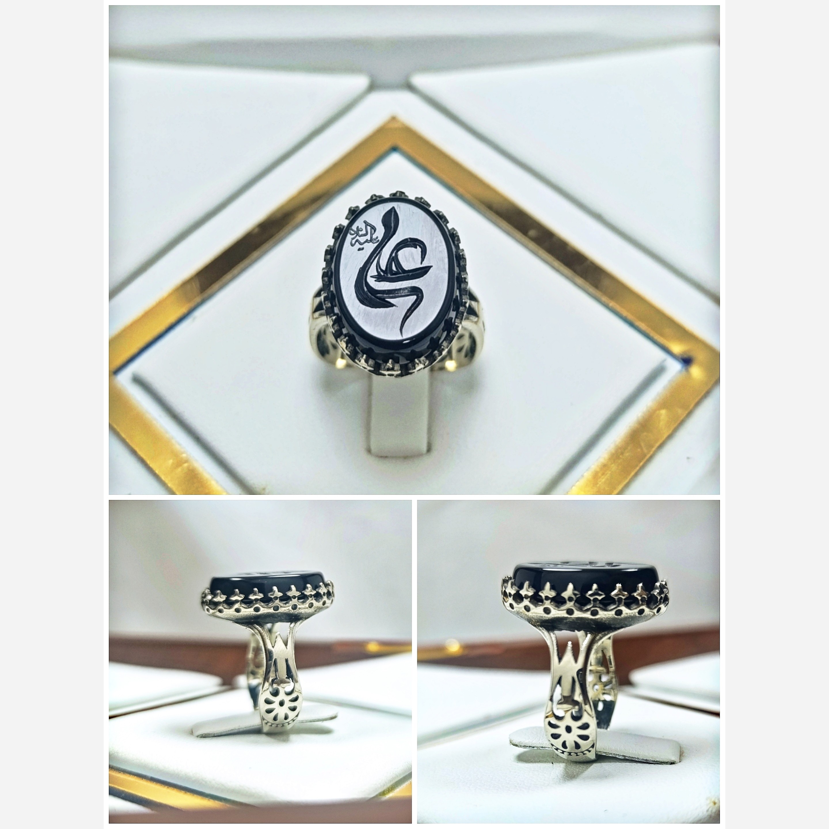 انگشتر مردانه طرح نیزه