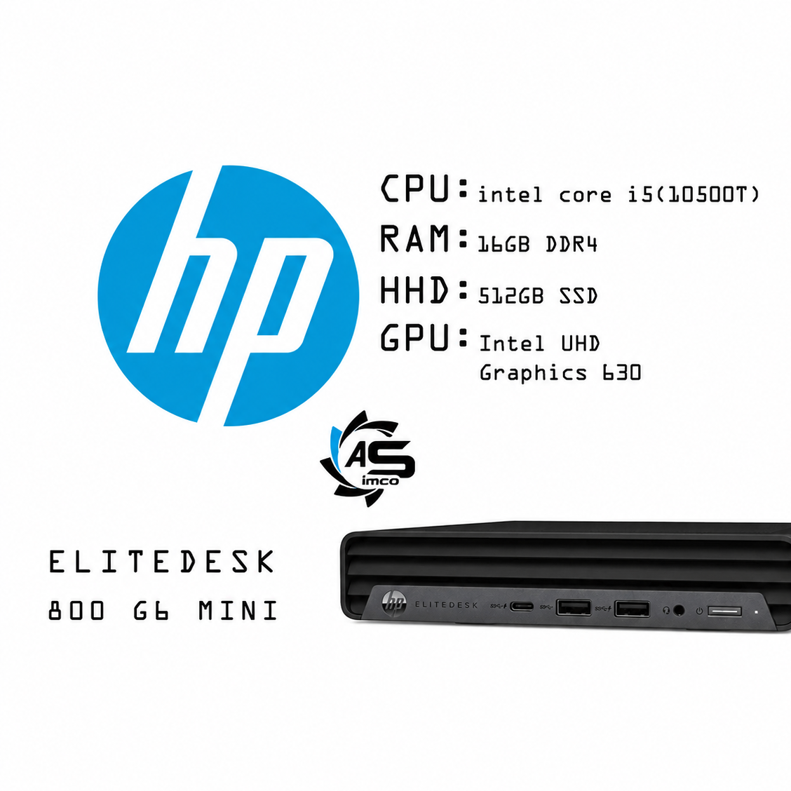 کامپیوتر کوچک اچ پی hp elitedesk 800 g6 mini