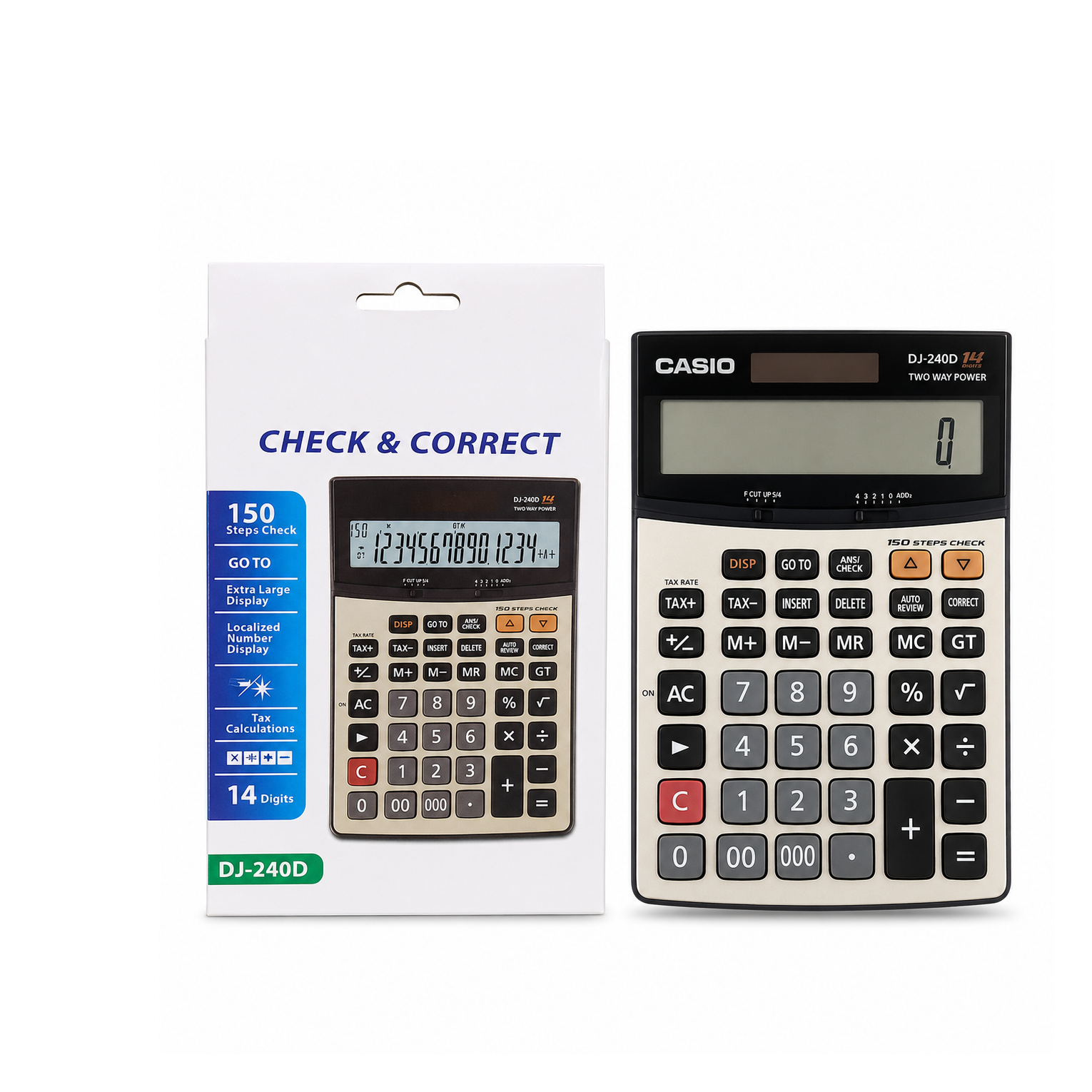 ماشین حساب رومیزی CASIO DJ-240D