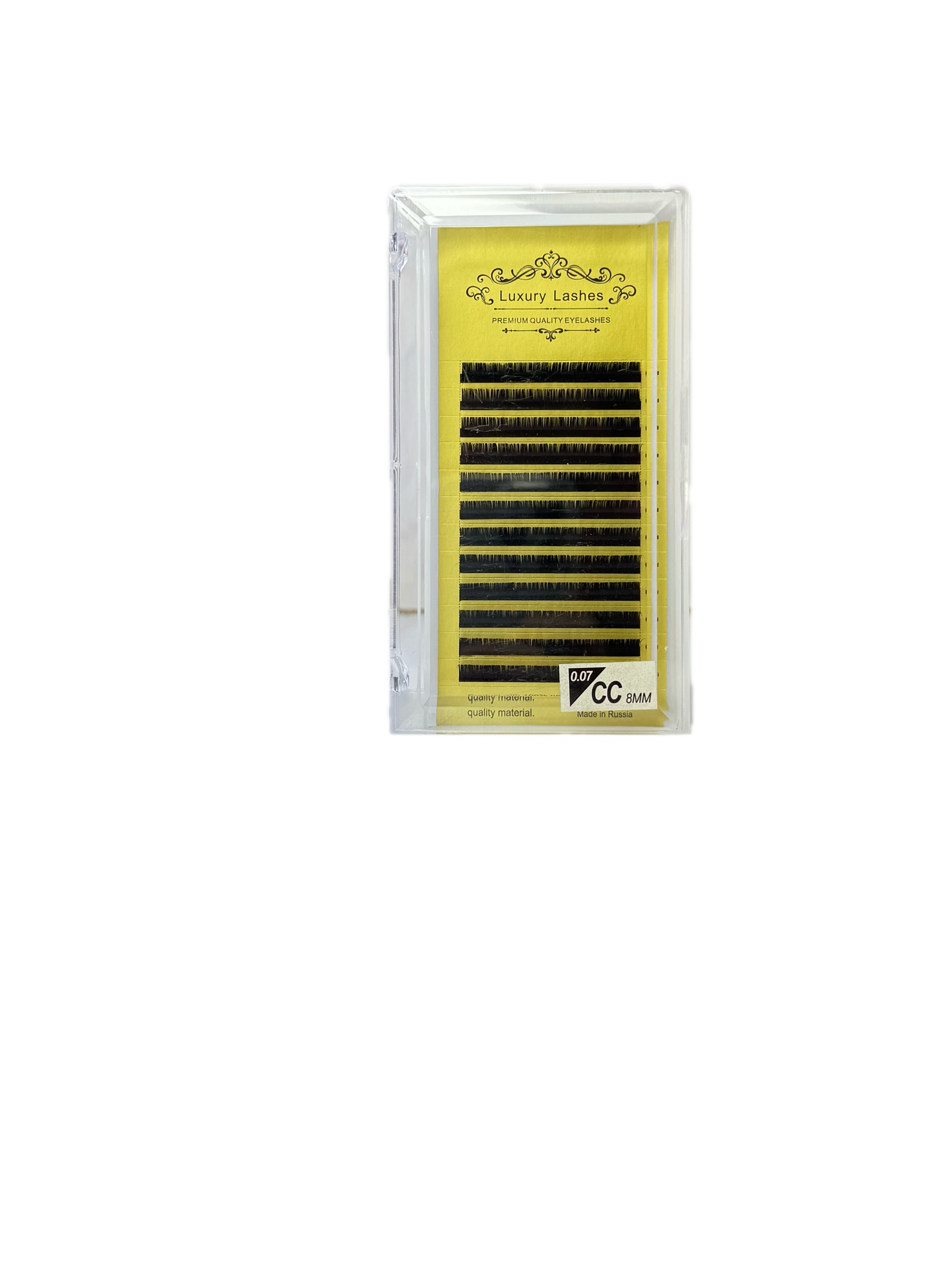 پالت مژه اکستشن فرCC لاکچری لش 0.07 سایز 8 میلی متر