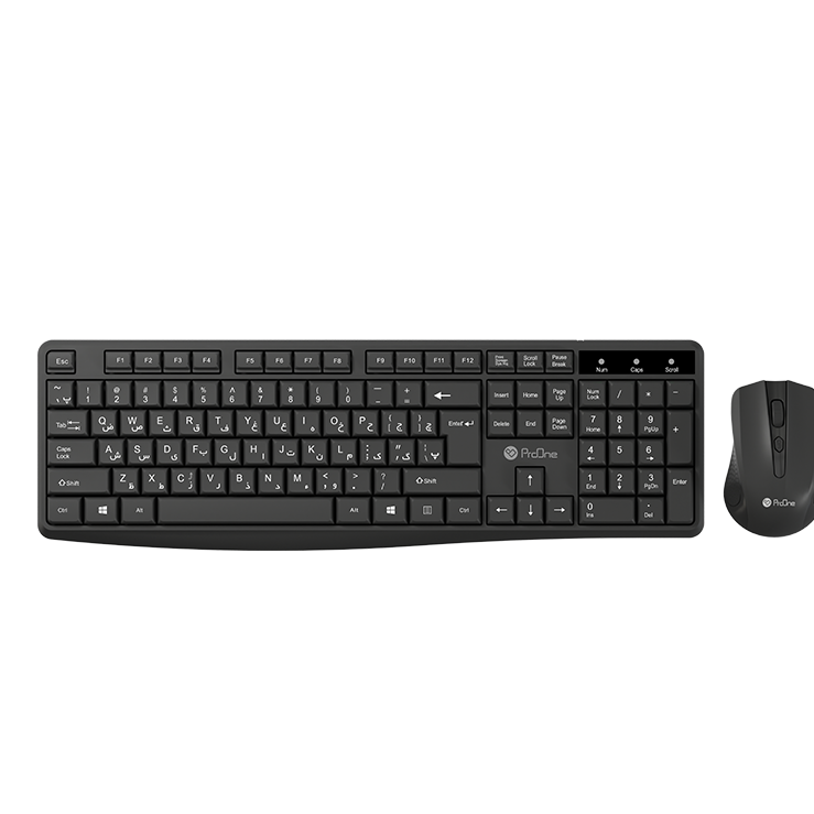 ست کیبورد و ماوس بی سیم پرووان مدل(PMK25W)