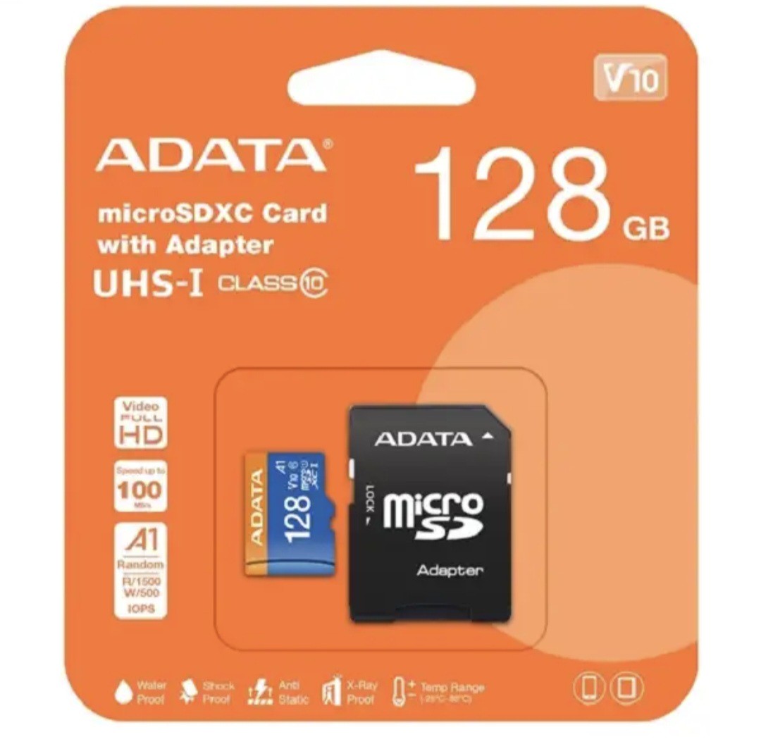 کارت حافظه microSDHD ای دیتا مدل Premier کلاس 10 استاندارد 1 UHS-I سرعت 100MBps ظرفیت گیگابایت 128