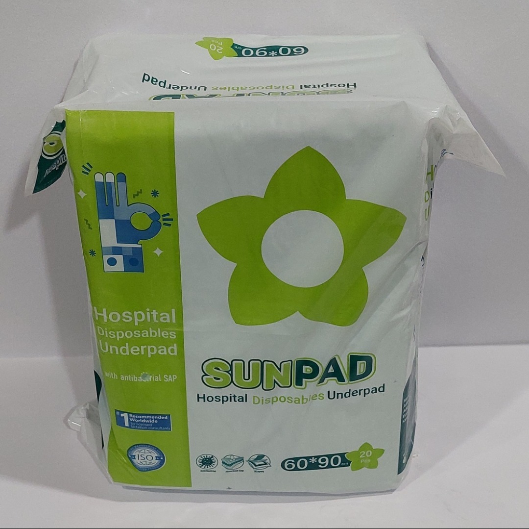 زیرانداز بهداشتی بیمار(دروشیت) سایز 90*60سان پد(بسته 20 عددی)