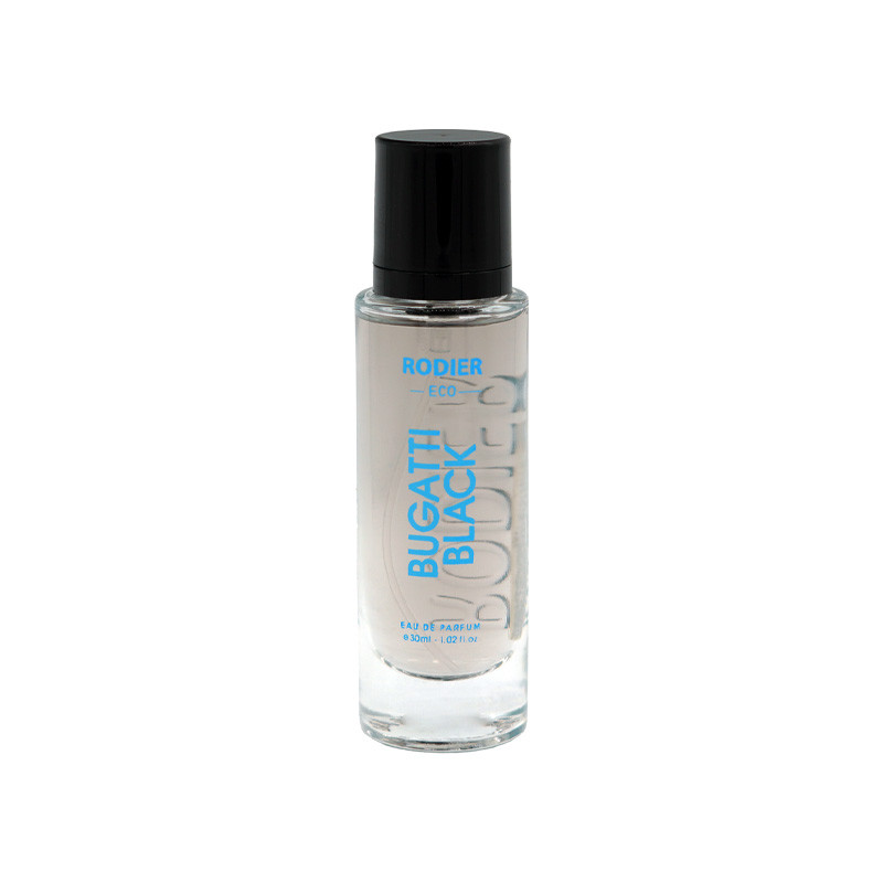 عطر جیبی مردانه رودیر مدل BUGATTI BLACK حجم 30 میلی لیتر پخش علم گستر