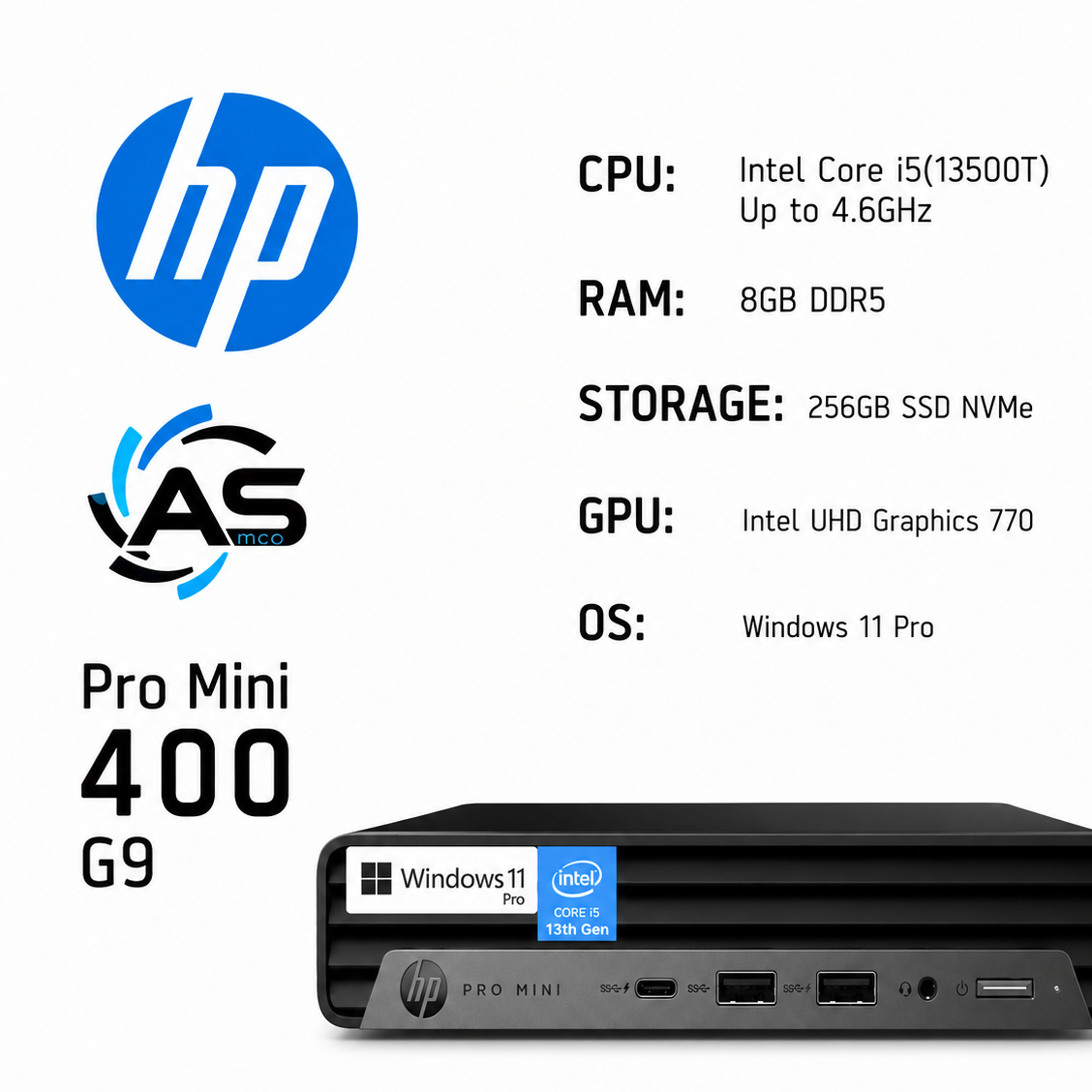 کامپیوتر کوچک HP Pro Mini 400 G9