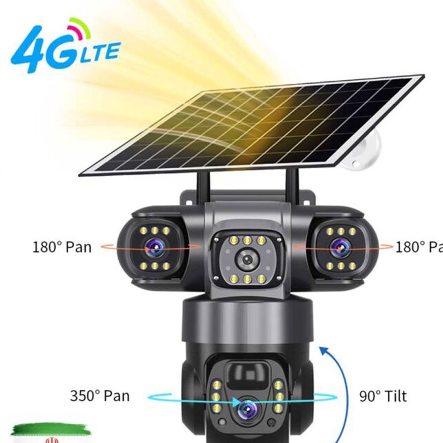 دوربین سولار سیم کارتی 3 لنز TZ3-4G مدل یونی کم با نت ملی