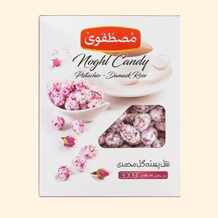 نقل پسته و گل محمدی مصطفوی