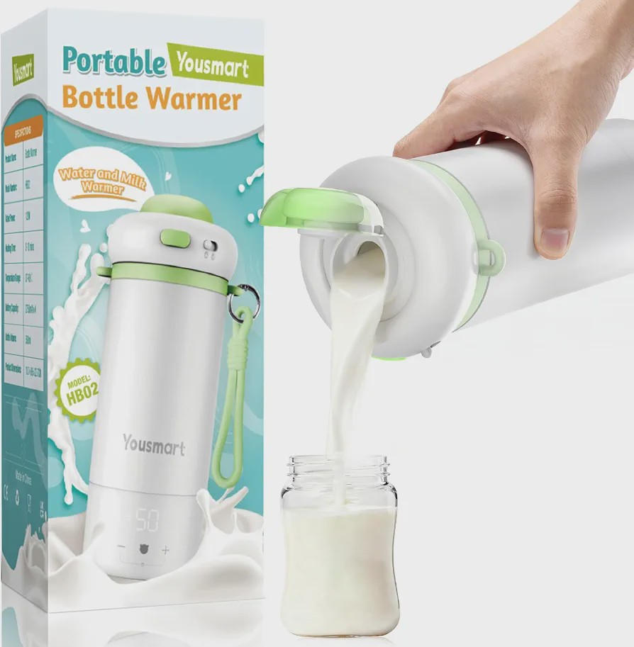 شیرگرم کن قابل حمل نوزاد برند Yousmart مدلHB02؛ همراهی کاربردی برای تغذیه کودک در سفر