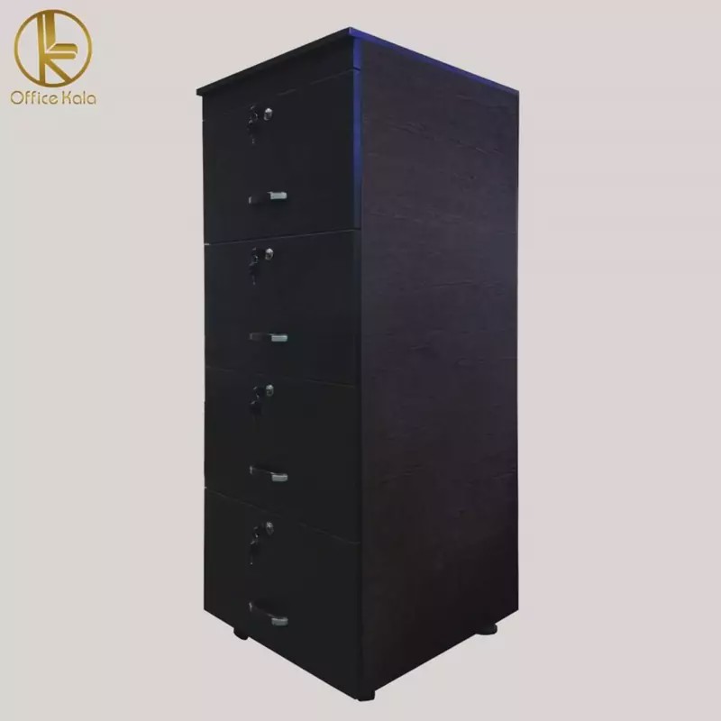 فایل و جا پرونده ای چوبی 4 کشو
