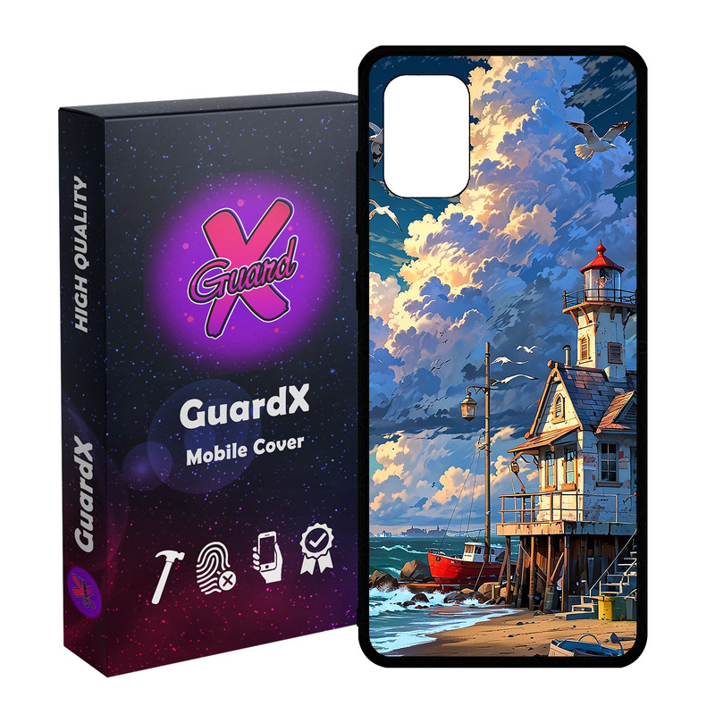 کاور گارد ایکس طرح ساحل دریا مدل Glass10773 مناسب برای گوشی موبایل سامسونگ Galaxy A31 - با بهترین کیفیت